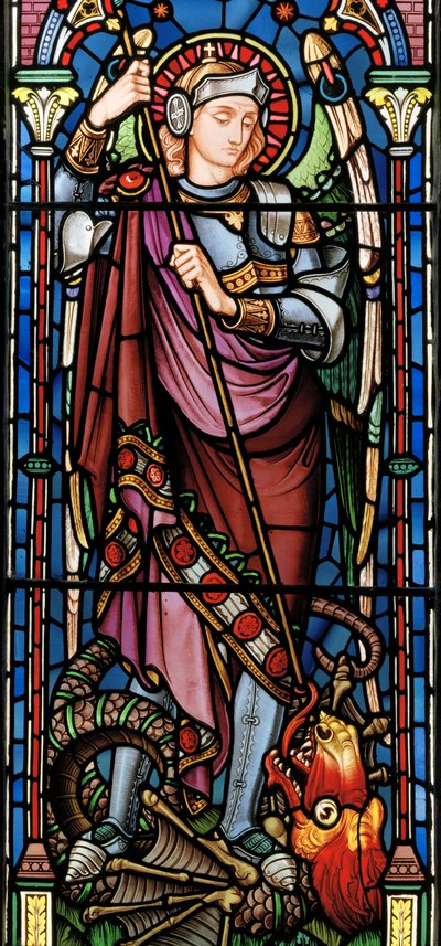 Cuxton, St Michael, c.1865, dragon by John Millner Allen